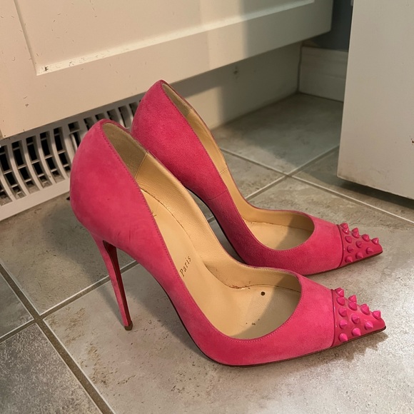 Size 38 pink Christian Louboutin heels - Picture 4 of 7